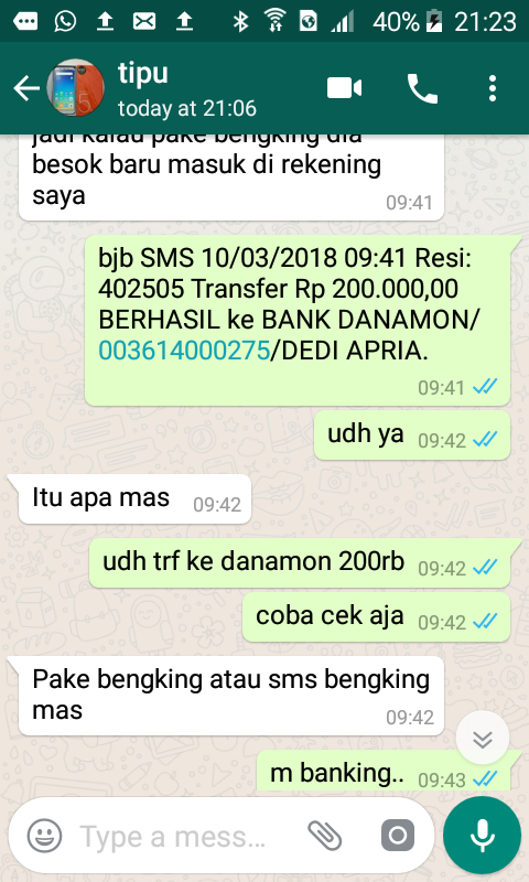 hampir kena tipu seller di to****dia dengan modus tokocash