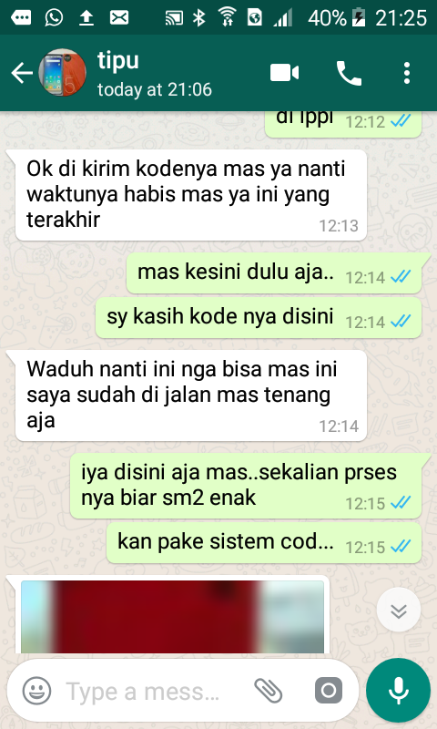 hampir kena tipu seller di to****dia dengan modus tokocash