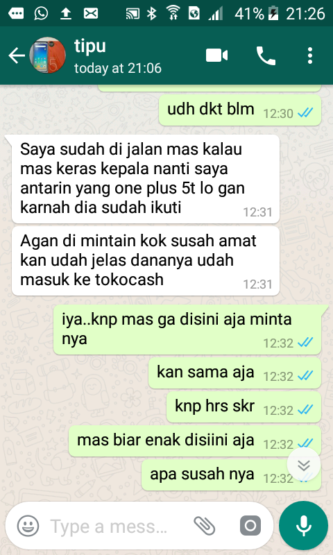 hampir kena tipu seller di to****dia dengan modus tokocash