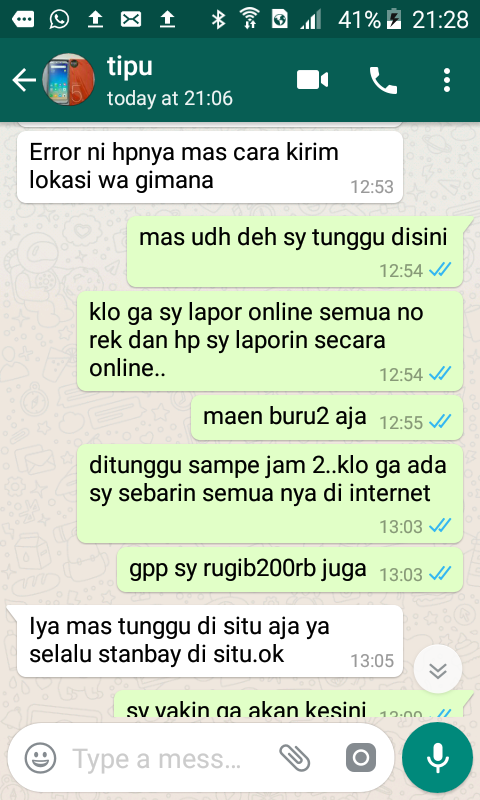 hampir kena tipu seller di to****dia dengan modus tokocash