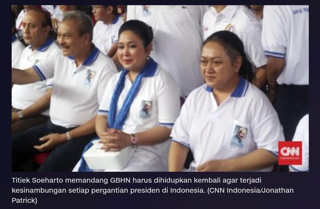 Titiek Soeharto Nilai Negara Tak Punya Haluan Tanpa GBHN
