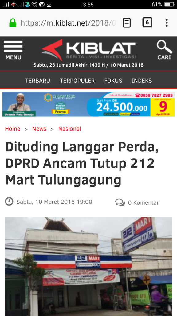 Hendak Ditutup DPRD, Umat Islam Tulungagung Bersatu Dukung 212 Mart