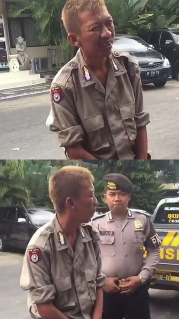 Polisi Gadungan Berambut Pirang Keluyuran,Nasibnya Apes Terciduk Polisi Sungguhan