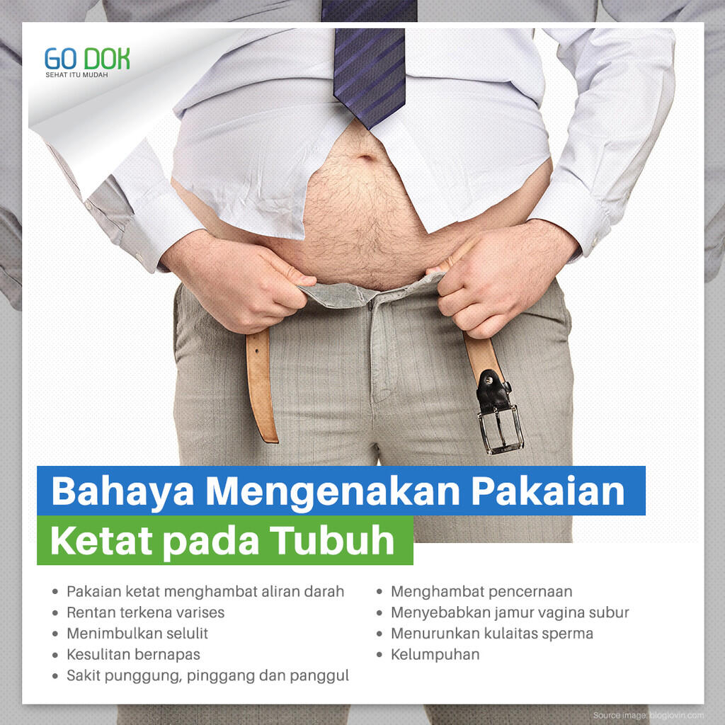Bahaya Pakaian Ketat pada Tubuh