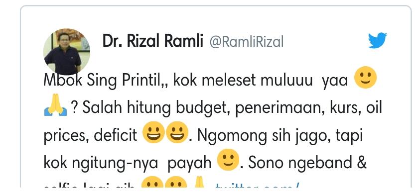 Rupiah Bisa Melemah Capai 15 Ribu, Rizal Ramli: Ngomong Jago tapi Ngitungnya Payah