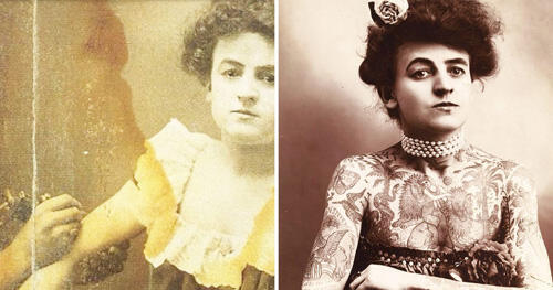 Maud Wagner,,,"THE INKED WOMAN" Tato Artist WANITA Pertama AMERIKA