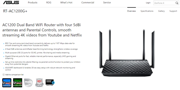 &#91;ROUTER&#93; Review ASUS RT-AC1200G+, AC1200 Dual Band WIFI Router with four 5dBi