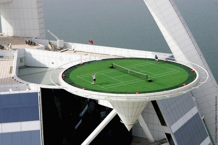 Ini Dia Lapangan Tenis Tertinggi di Dunia, Lokasinya Ada di Dubai