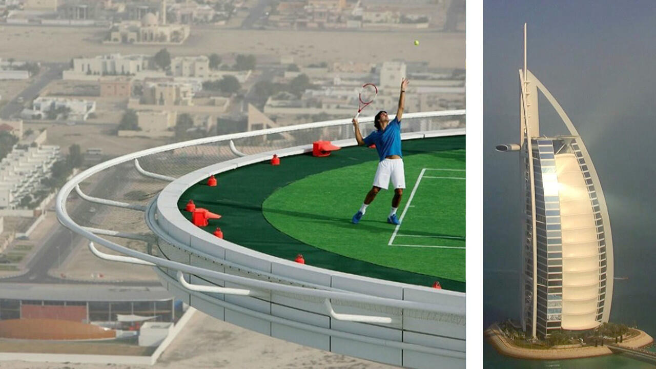Ini Dia Lapangan Tenis Tertinggi di Dunia, Lokasinya Ada di Dubai