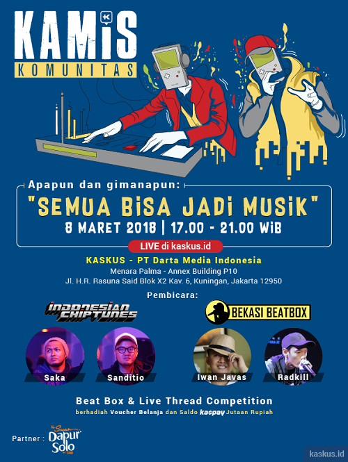 &#91;FR&#93; Kamis Makin Seru dengan Kamis Komunitas ada Indochiptunes dan Bekasi Beatbox