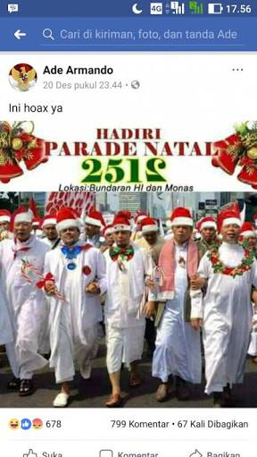 Polisi Periksa Pelapor Ade Armando soal Postingan Gambar Rizieq