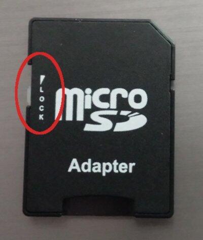 Usb защищен от записи что делать. Адаптер микро СД защита от записи. Флешка с защитой от записи переключателем. MICROSD защита от записи. Блокировка карты памяти.