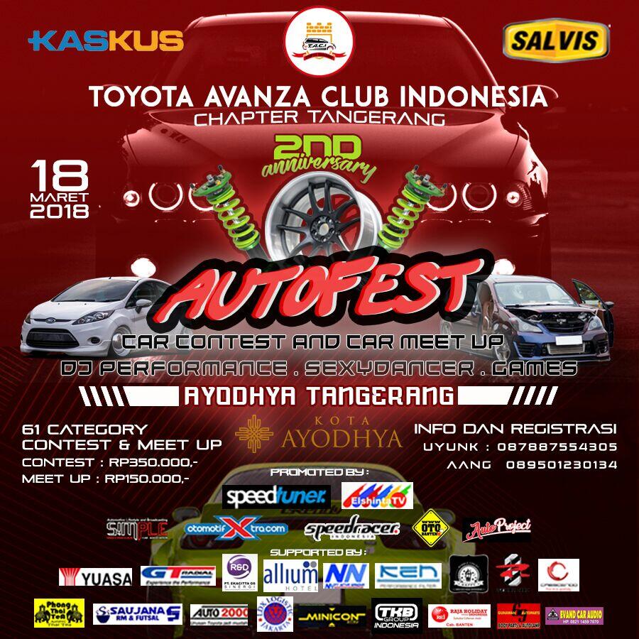 Yuk Seru-seruan di Event Anniversary Toyota Avanza Club Indonesia Weekend Ini!