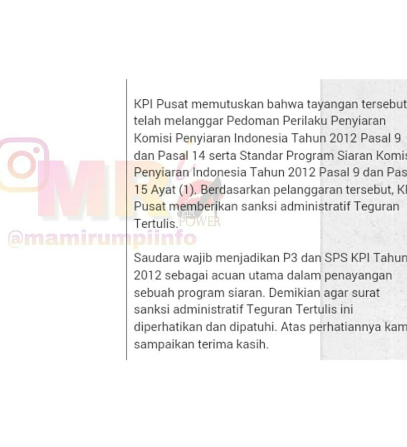 KPI Layangkan Surat Teguran untuk Pesbukers, Netizen Minta Tayangan Segera Dihentikan