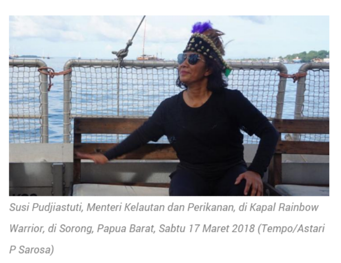 Sarapan di Kapal Greenpeace, Susi Pudjiastuti: Ini Enak Sekali
