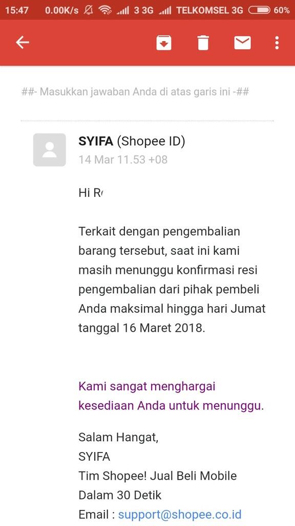 CS SHOPEE.CO.ID GREGET!!! Agan Sesama Seller shopee.co.id Hati-Hati! 