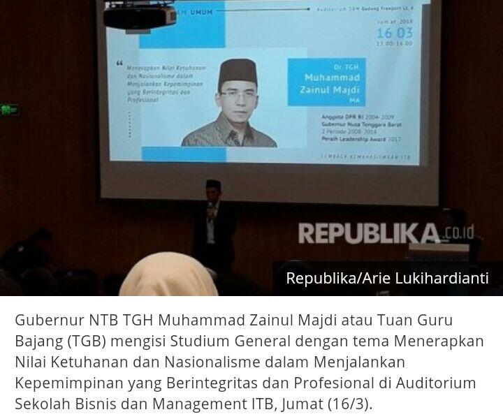 Mengapa Parpol-Parpol Harus Usung TGB?