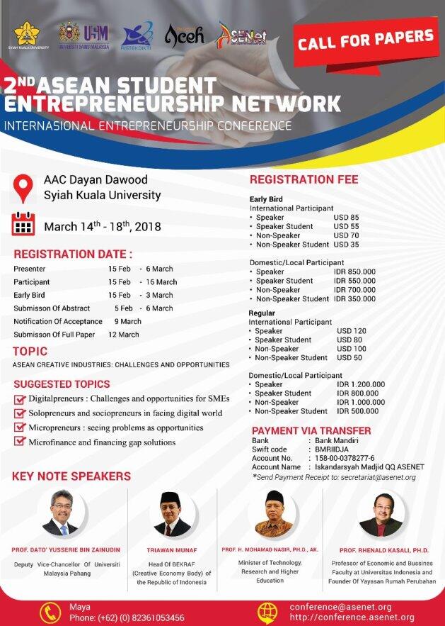 &#91;FR&#93; ASEAN Student Entrepreneurship Network (ASENet)