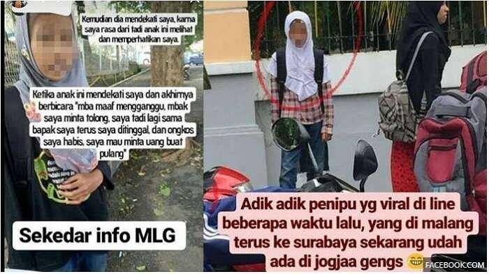 Beredar Postingan Viral, Gadis Diduga Memiliki Ilmu Gendam Berkeliaran di Yogyakarta