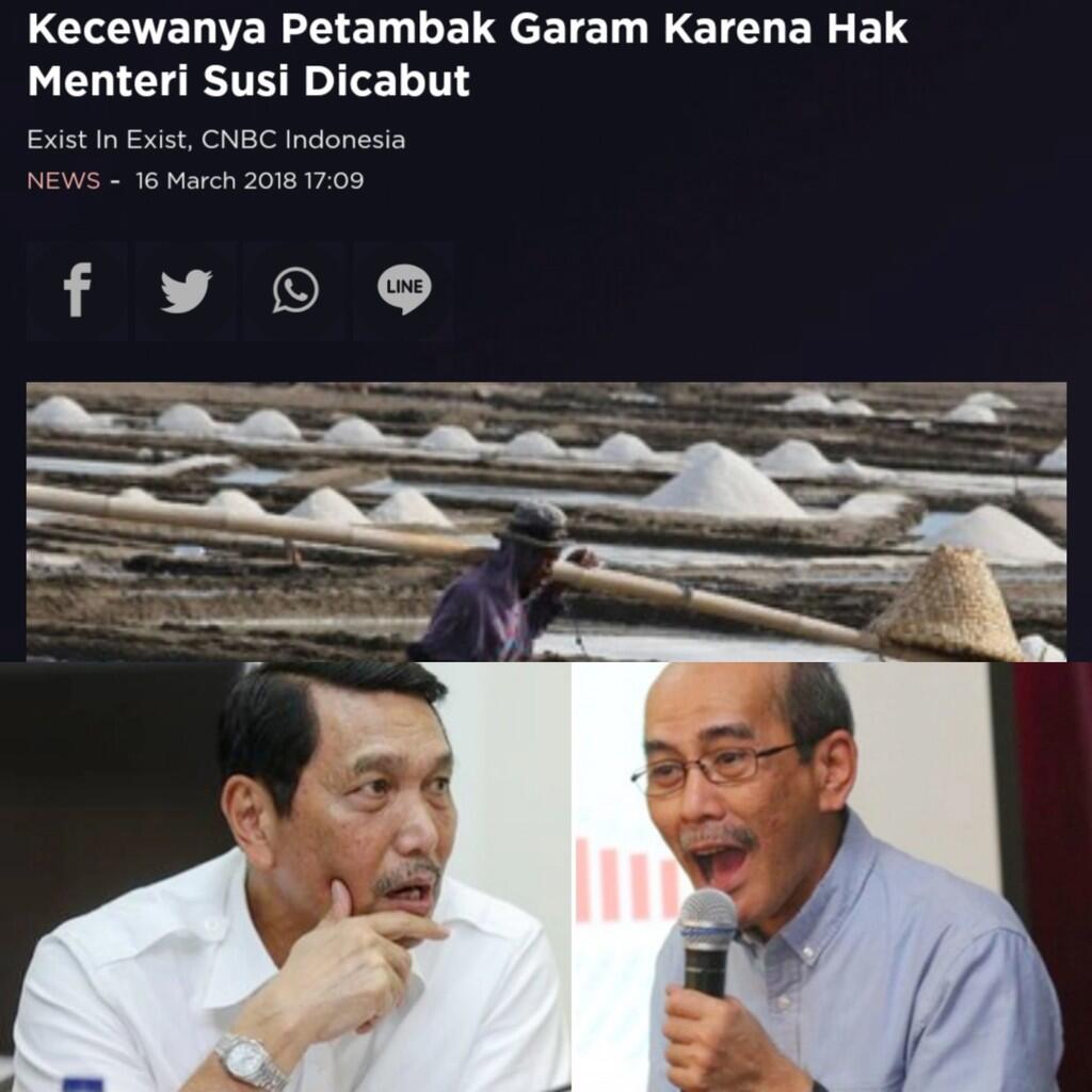 PP tentang impor garam dianggap bertentangan dengan Undang-undang Nomor 7 Tahun 2016.