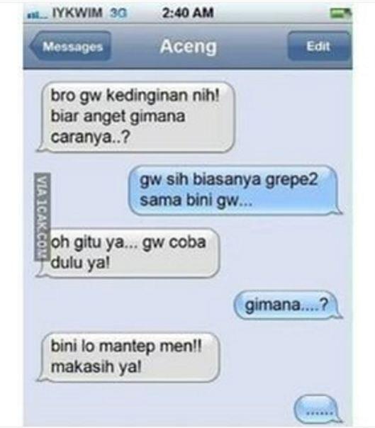 Obrolan Kocak dan bikin greget, buat refreshing