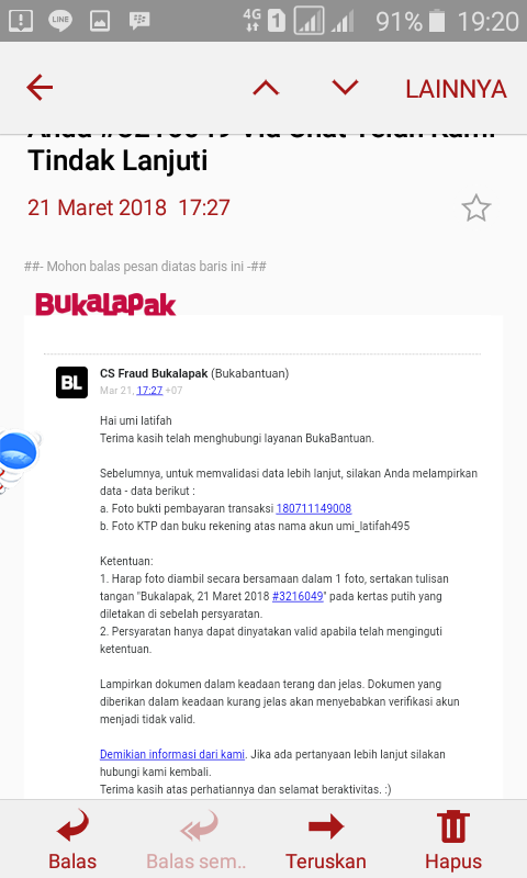 Susahnya cairkan dana bukadompet di bukalapak