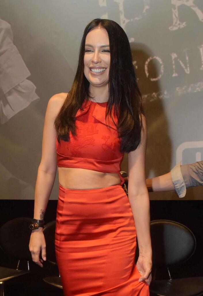 Sophia Latjuba in Red