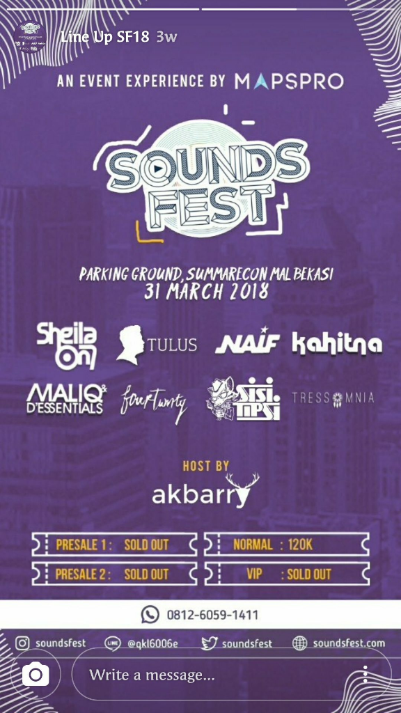 [HELP] Ane Tertipu Beli Tiket Online Soundsfest Sheila On 7