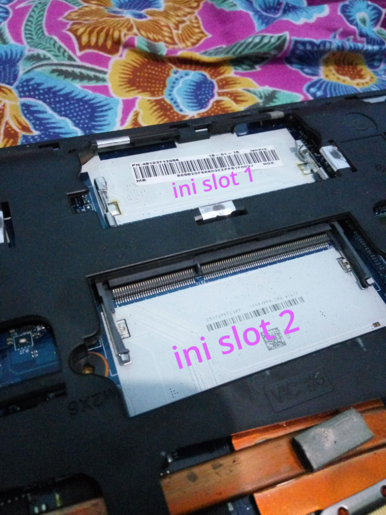 RAM slot 2 laptop tidak bisa dimasuki ram