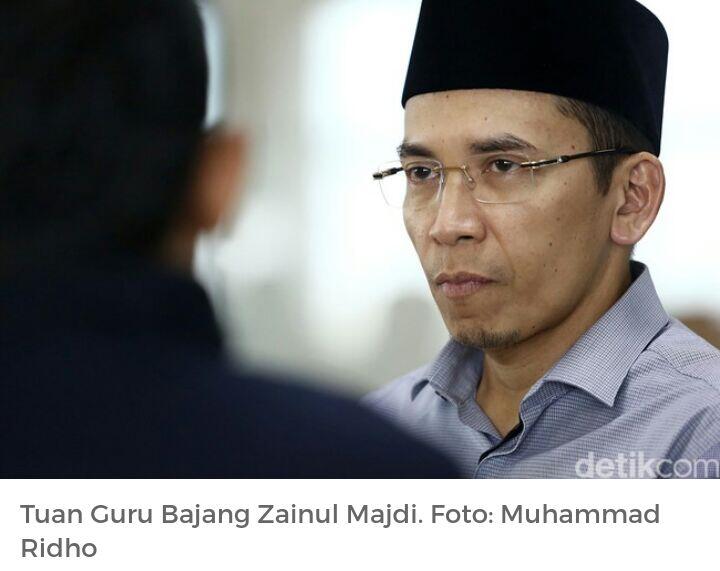 Salip Anies dan AHY di Survei PolcoMM, TGB: Alhamdulillah