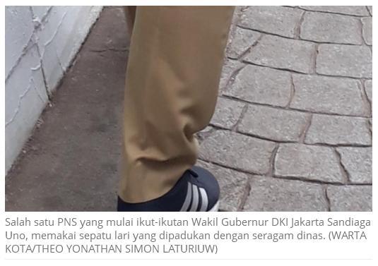 PNS Pemprov DKI Langgar Aturan Pakaian Dinas