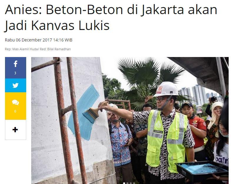Anies: Kita Membangun Bukan untuk Pemandangan Mata
