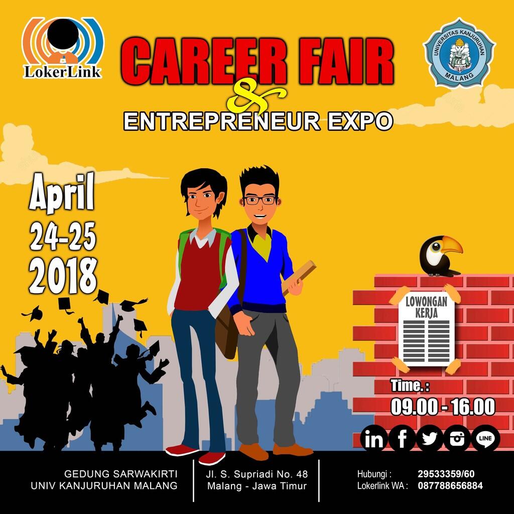 CAREER FAIR & ENTREPRENEUR EXPO 2018, MALANG (BY : LOKERLINK)