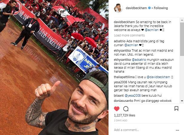 Milanisti Indonesia Dapat Tempat Khusus Di Hati DAVID BECKHAM