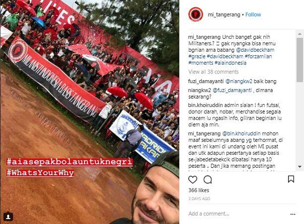 Milanisti Indonesia Dapat Tempat Khusus Di Hati DAVID BECKHAM