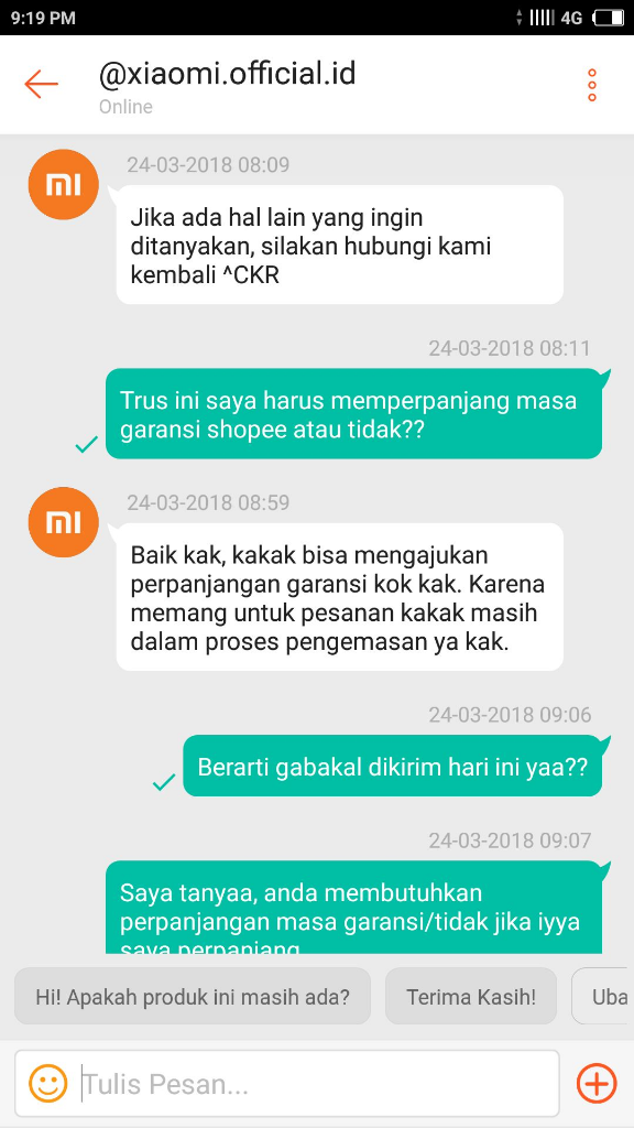 XIAOMI OFFICIAL SHOP (SHOPEE) MENGECEWAKAN SEKALI