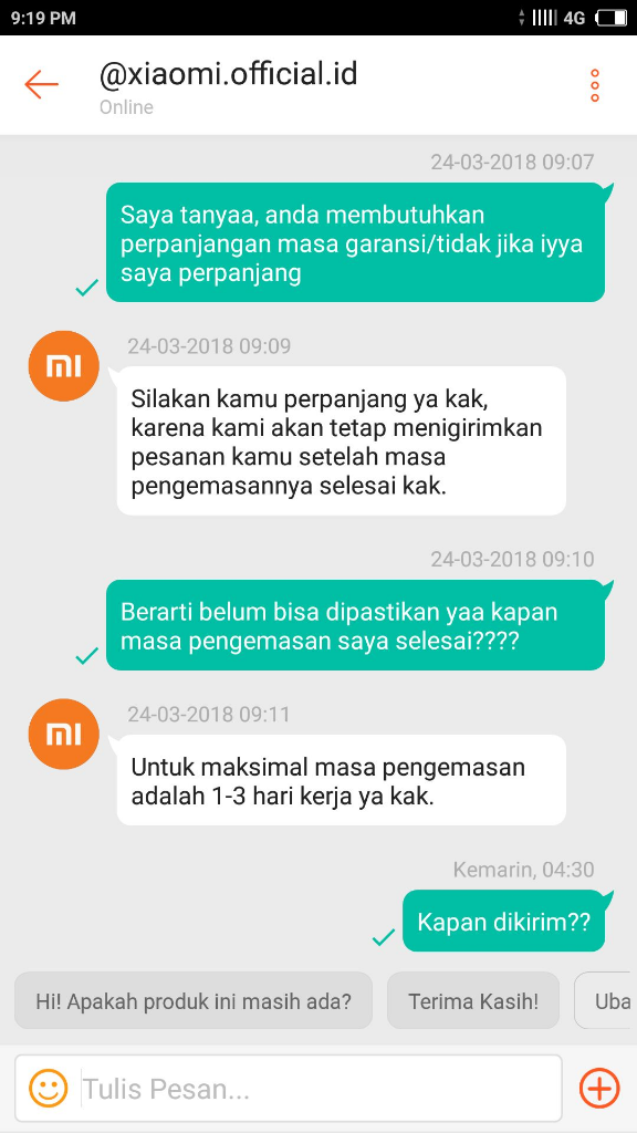 XIAOMI OFFICIAL SHOP (SHOPEE) MENGECEWAKAN SEKALI