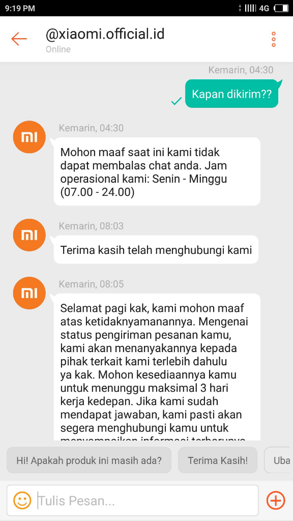 XIAOMI OFFICIAL SHOP (SHOPEE) MENGECEWAKAN SEKALI