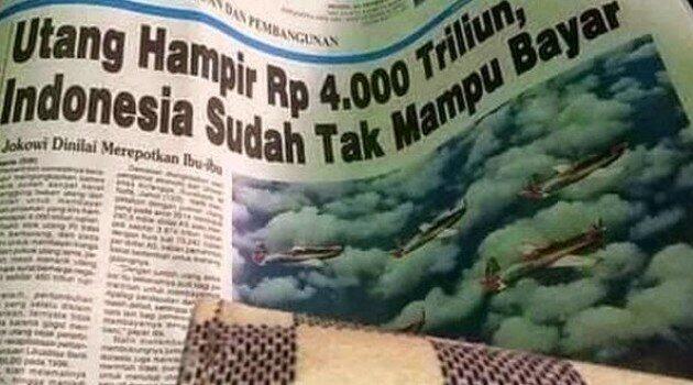Utang besar bikin Indonesia bubar?