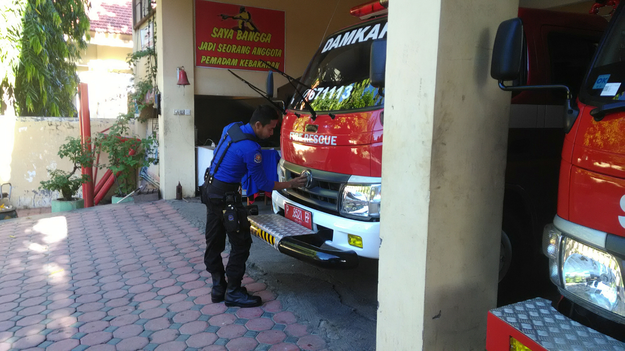 Kunjungan Dari Pemadam Kabupaten Bondowoso Ke Mako Damkar Situbondo