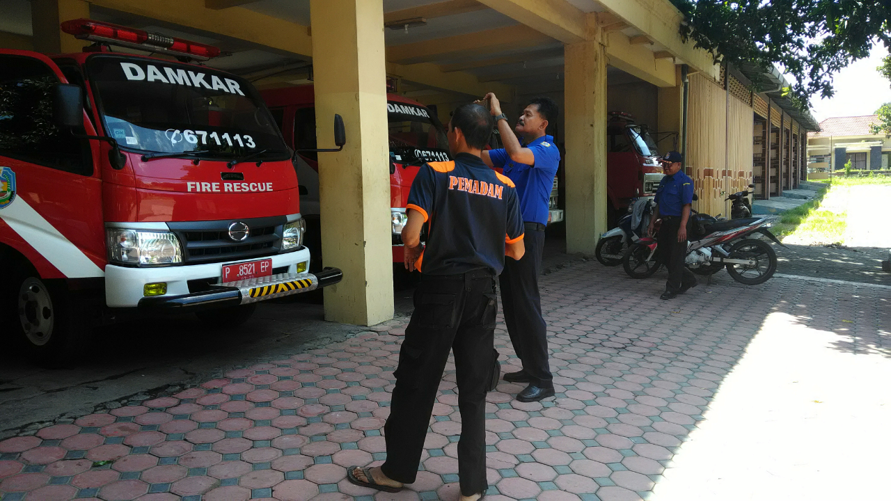 Kunjungan Dari Pemadam Kabupaten Bondowoso Ke Mako Damkar Situbondo