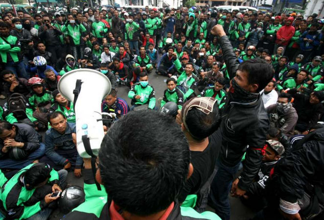 Driver Ojek Online Demo Lagi Jika Tarif Bawah Tidak Rp 4 Ribu