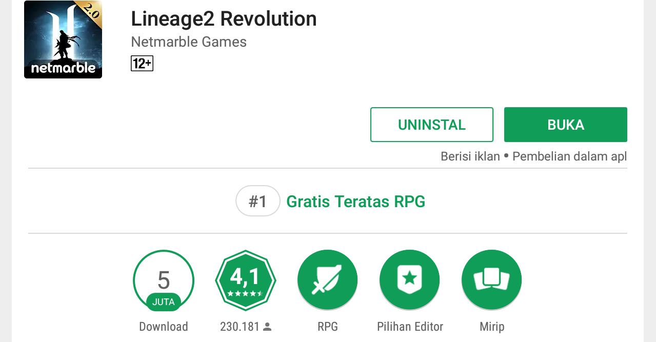 7 Game Pilihan (Terbaik) Terpopuler di Google PlayStore Maret 2018 Indonesia