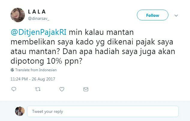 Saat Admin Ditjen Pajak Di Berikan Pertanyaan &quot;Yang Enggak - Enggak&quot; Oleh Nitizen