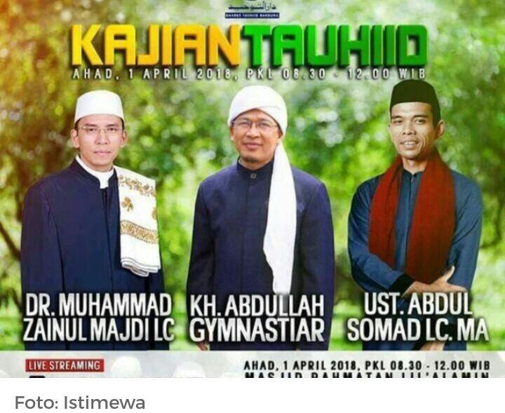 Besok, Ustaz Somad dan TGB Dakwah di Pesantren DT Milik Aa 