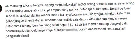 'Geber Gas' Saat Service Rutin Motor Bahaya Nggak Sih (Ini Jawabannya)