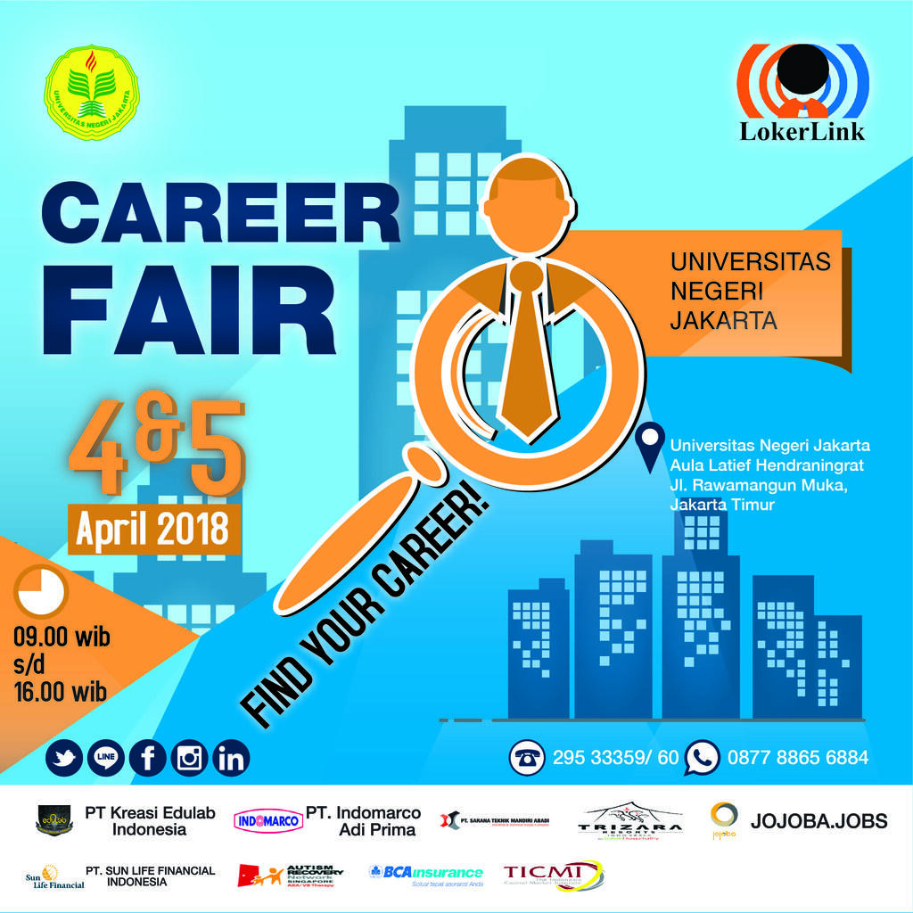 CAREER FAIR &amp; ENTREPRENEUR EXPO 2018 JAKARTA (BY : LOKERLINK)