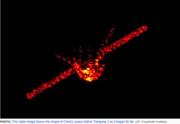 Stasiun Luar Angkasa China Tiangong-1 akhirnya jatuh ke bumi