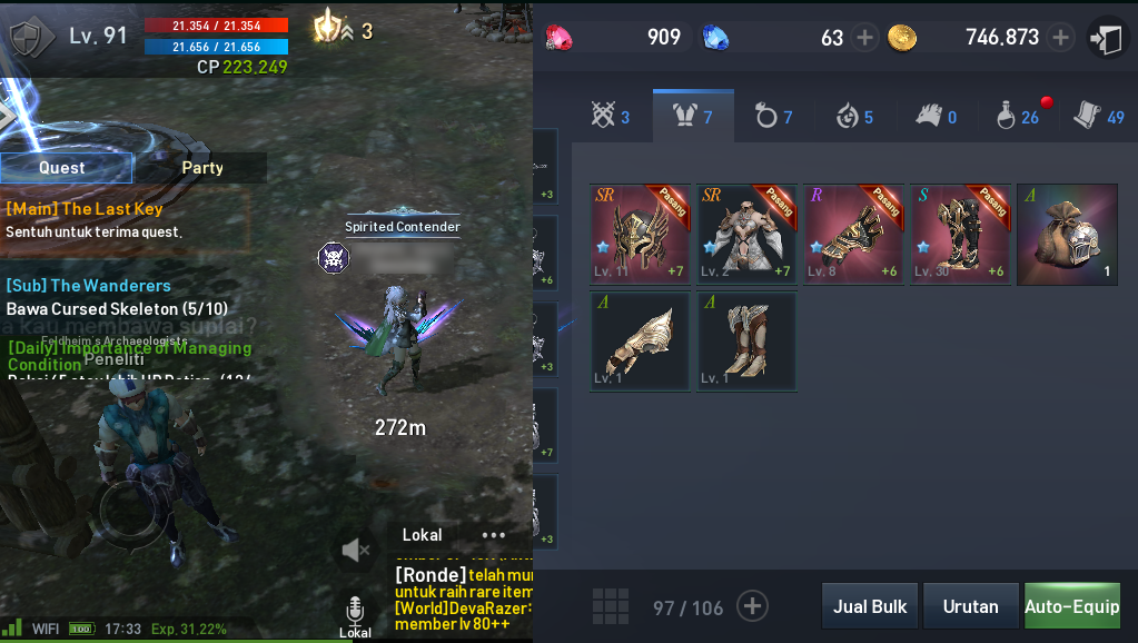 Jual akun LINEAGE 2 REVOLUTION pensi