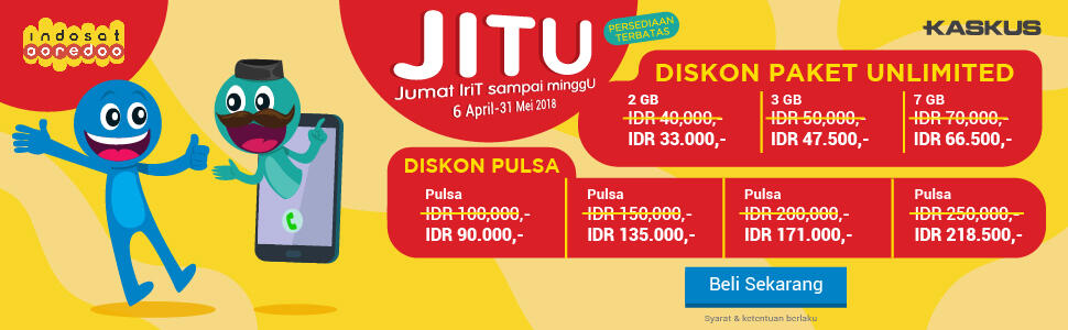 Jumat Sabtu Minggu Waktunya Beli Pulsa dan Kuota Indosat Ooredoo